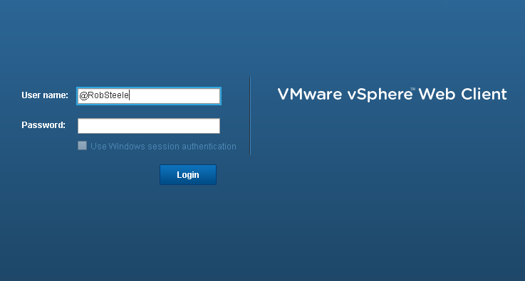 vmware vphere vcenter web client