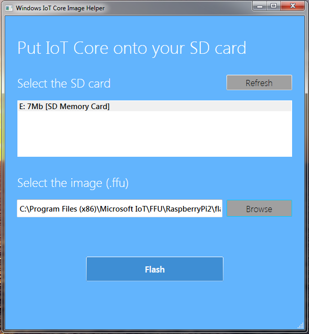 Windows IoT Core Image Helper